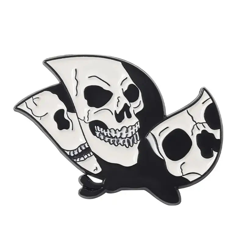Skeleton Moth Pins