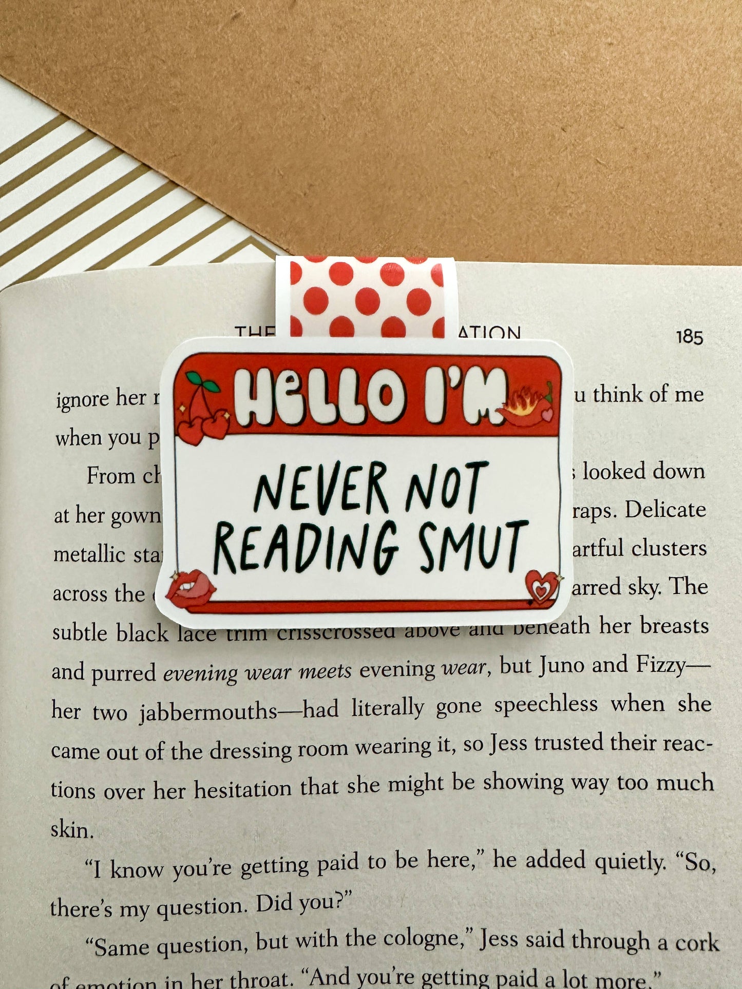 Hello I'm Never Not Reading Smut Cute Magnetic Bookmark