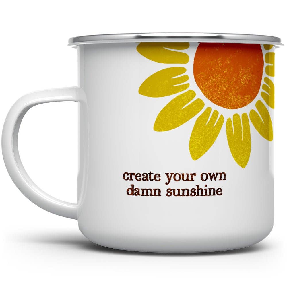 Create Your Own Damn Sunshine Campfire Camping Mug