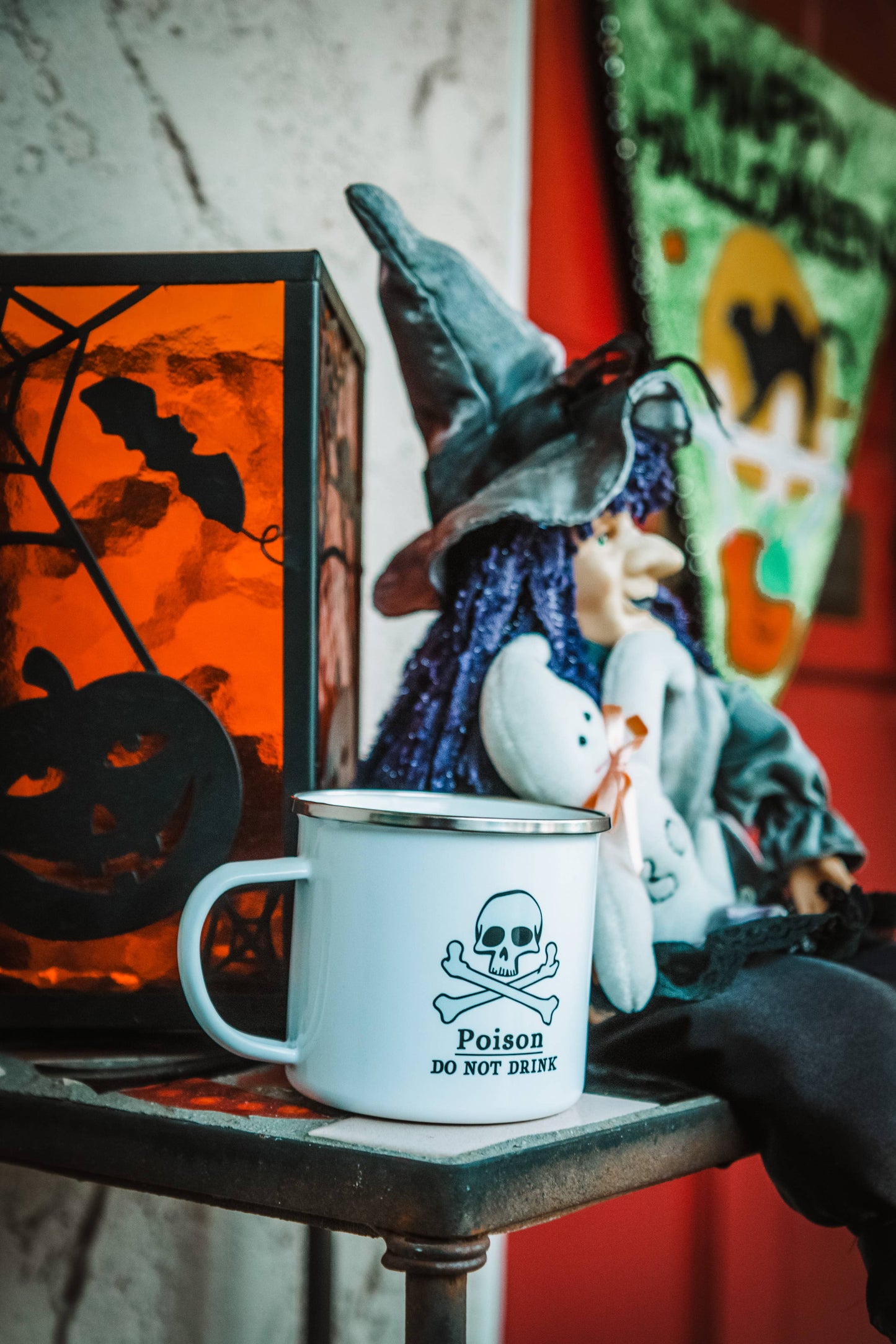 Poison Campfire Camping Mug, Halloween Skeleton Gifts