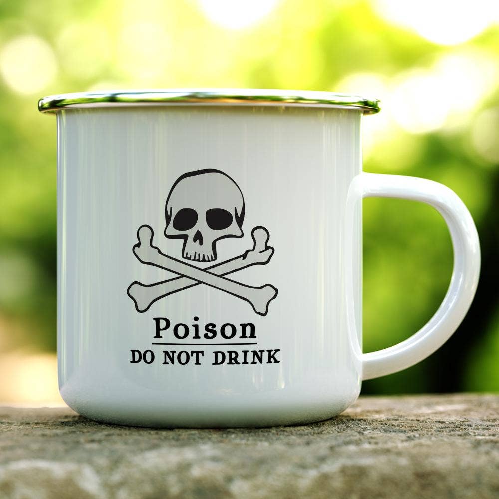 Poison Campfire Camping Mug, Halloween Skeleton Gifts