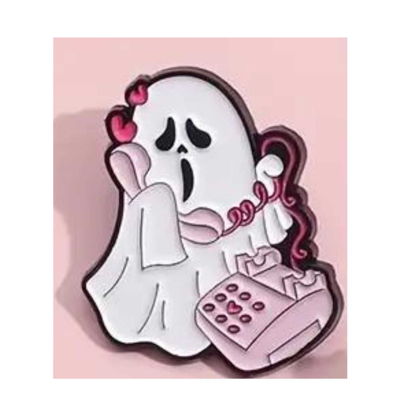 Whimsical Ghost Enamel Pins Collection - Perfect for Retail