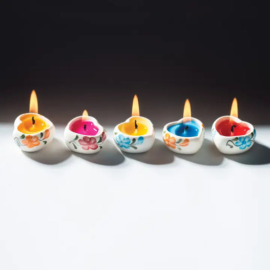 Ceramic Heart Candle