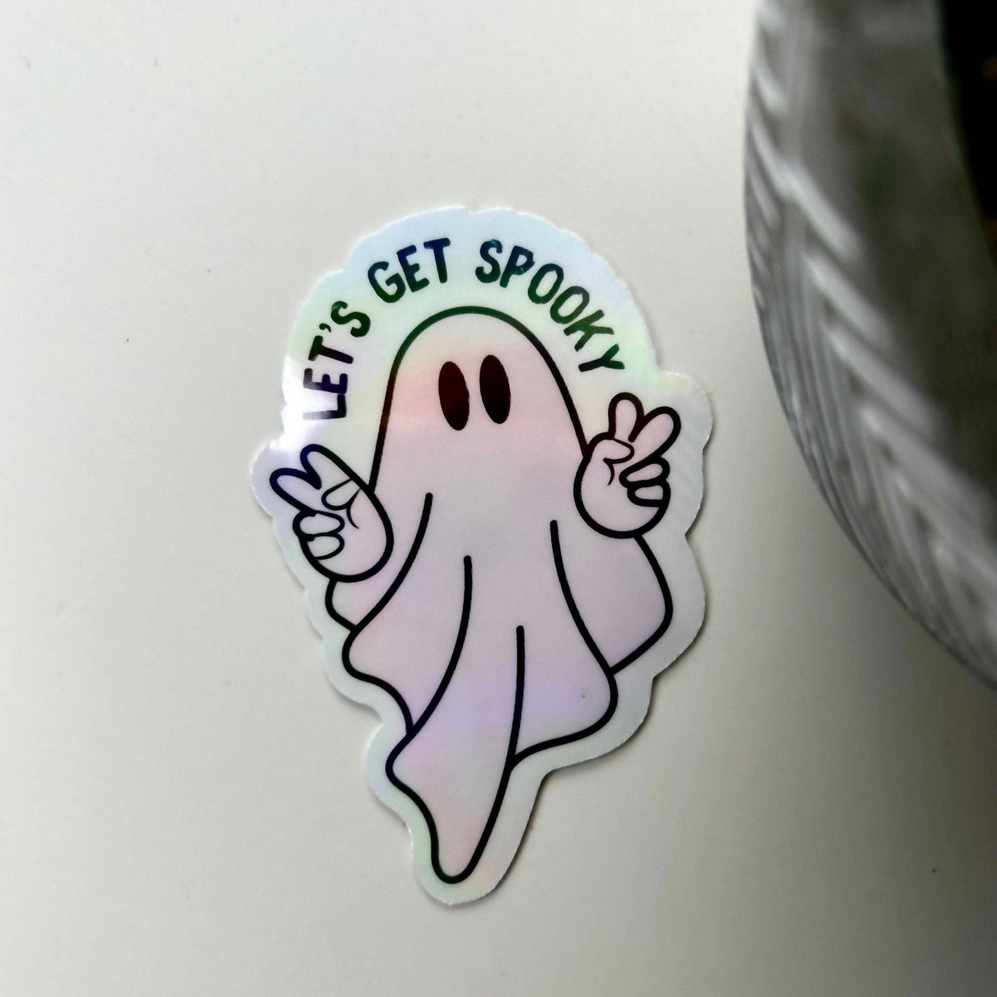 Let’s Get Spooky Ghost Sticker