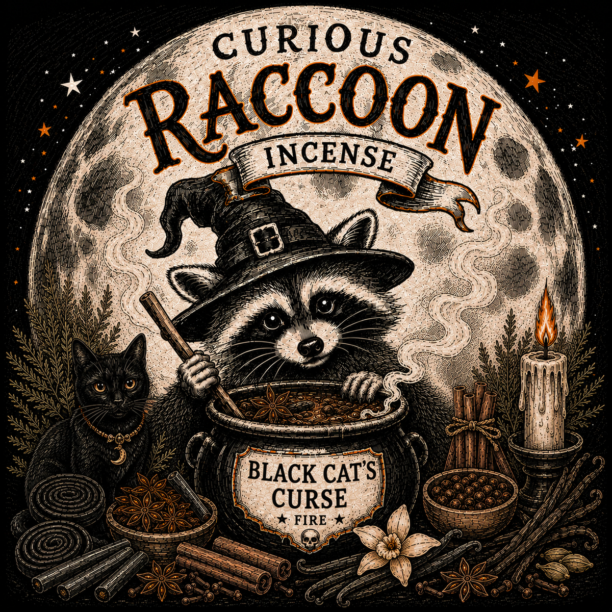 Curious Raccoon Incense