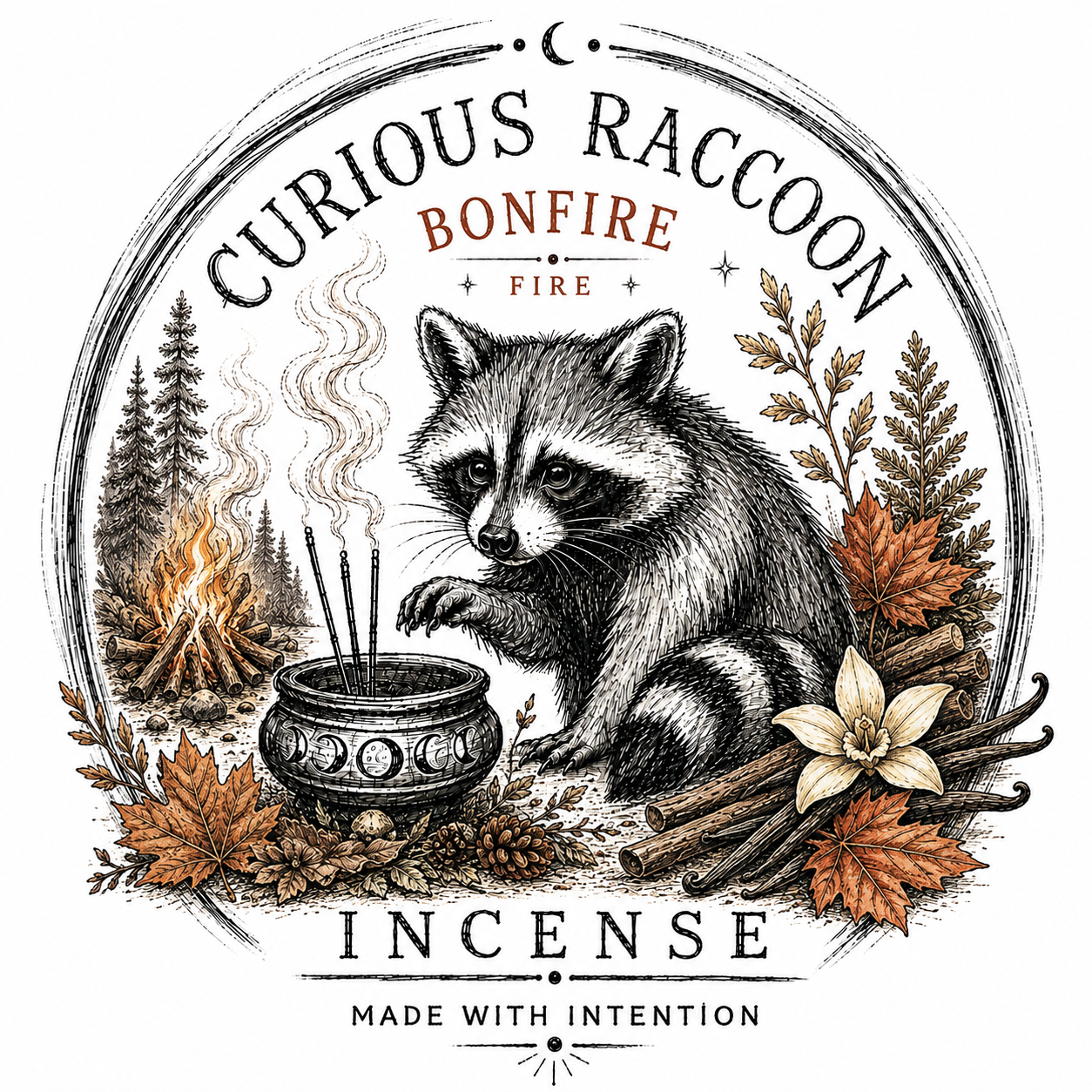 Curious Raccoon Incense