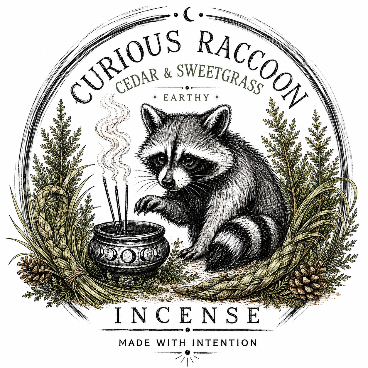 Curious Raccoon Incense