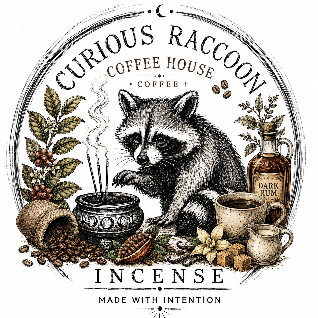 Curious Raccoon Incense