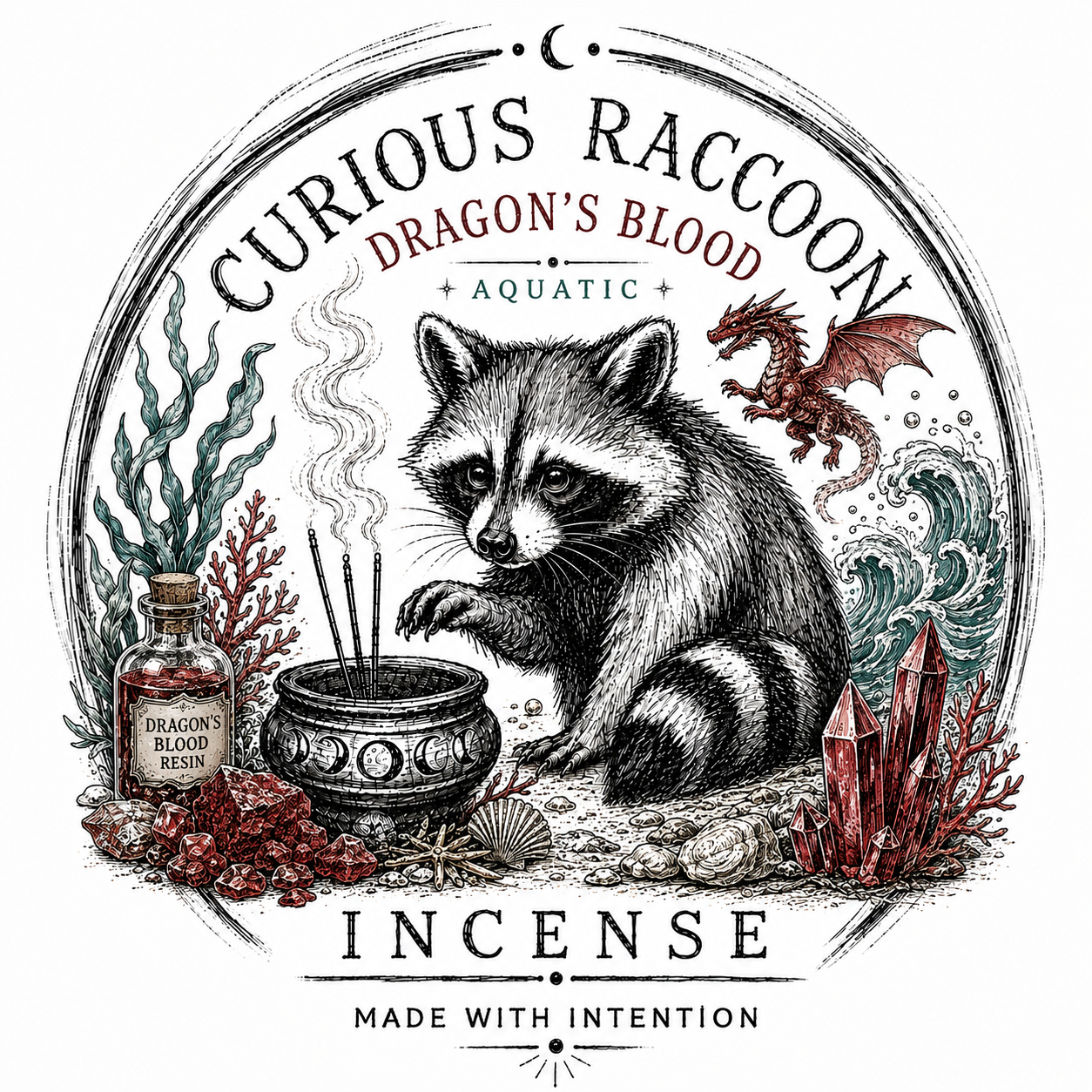 Curious Raccoon Incense