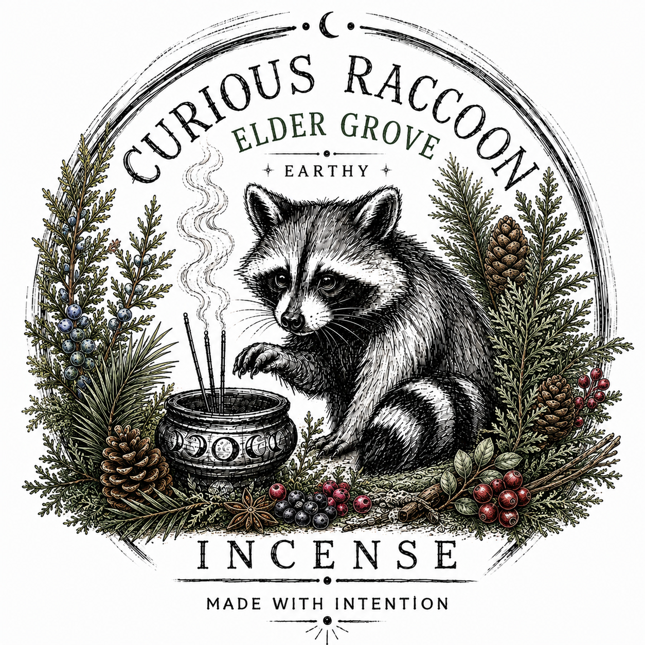 Curious Raccoon Incense