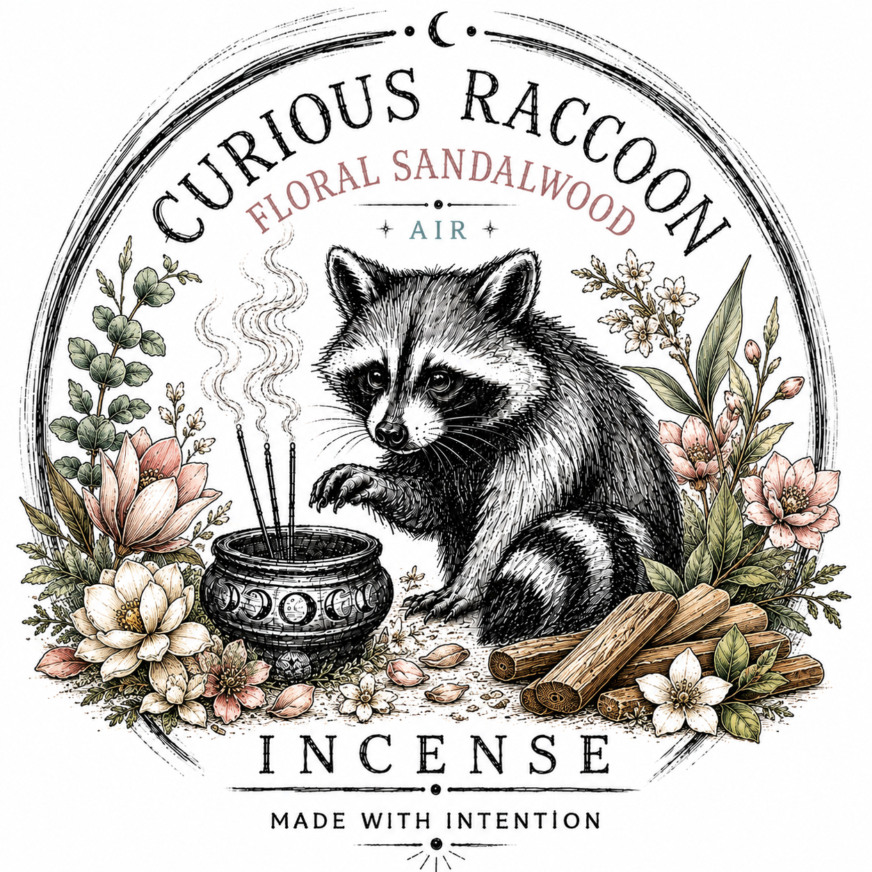 Curious Raccoon Incense