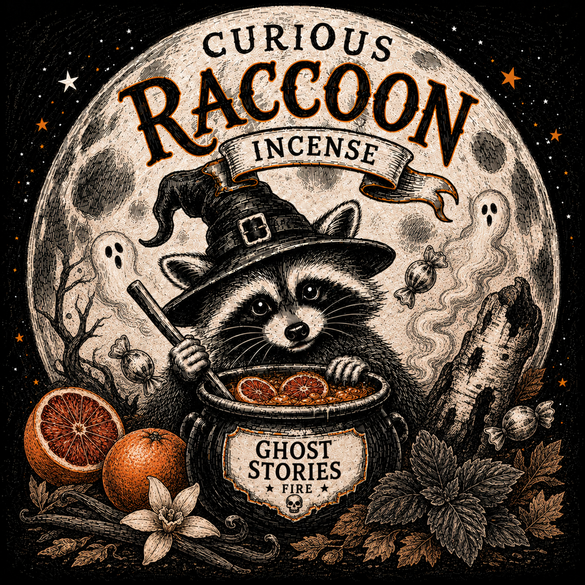 Curious Raccoon Incense
