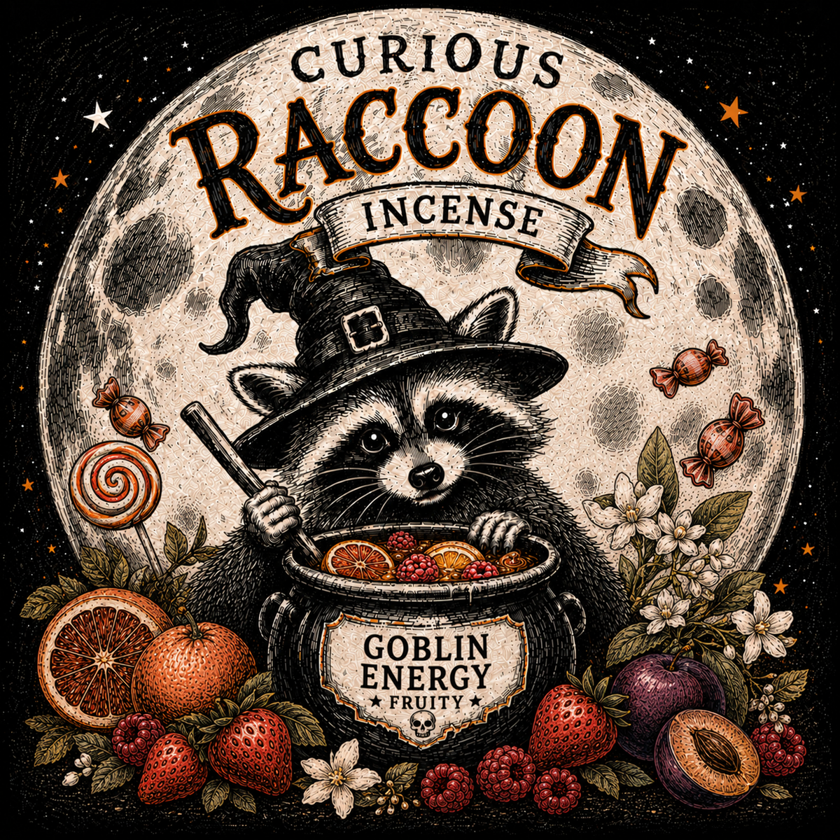 Curious Raccoon Incense
