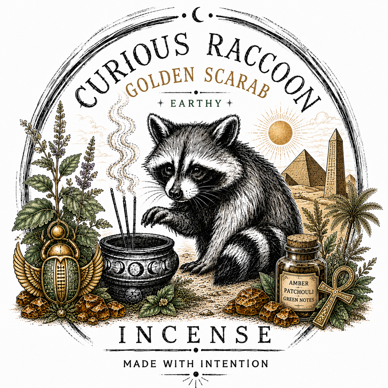 Curious Raccoon Incense