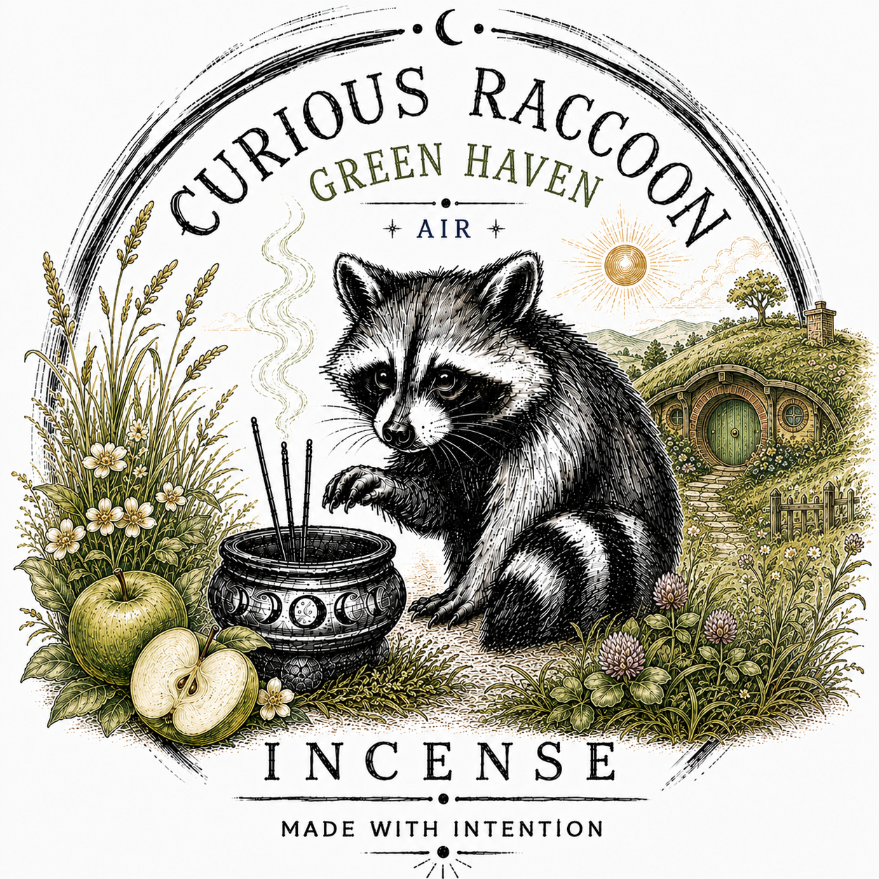 Curious Raccoon Incense