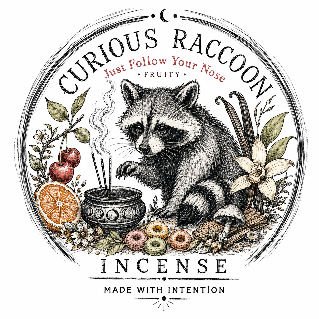 Curious Raccoon Incense