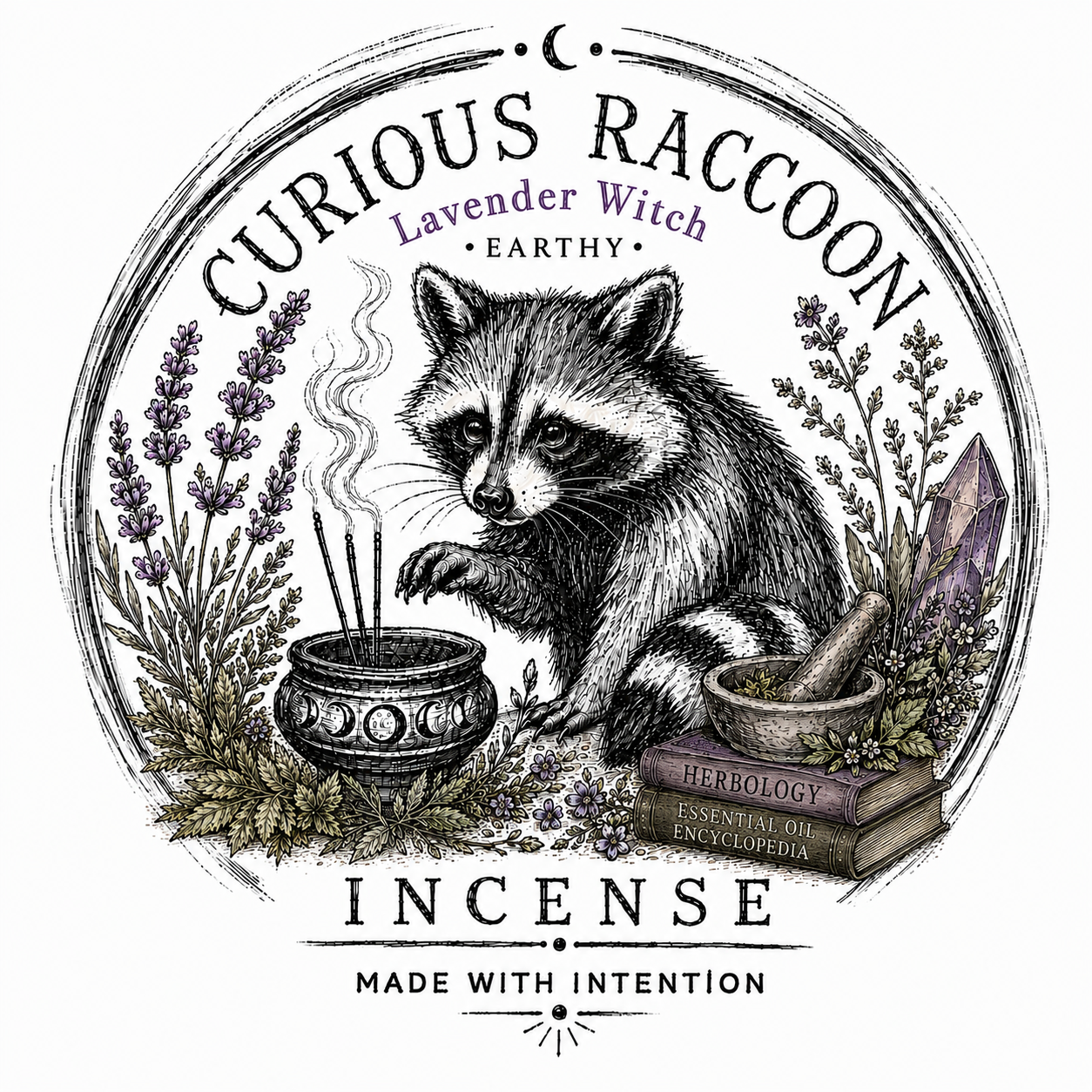 Curious Raccoon Incense