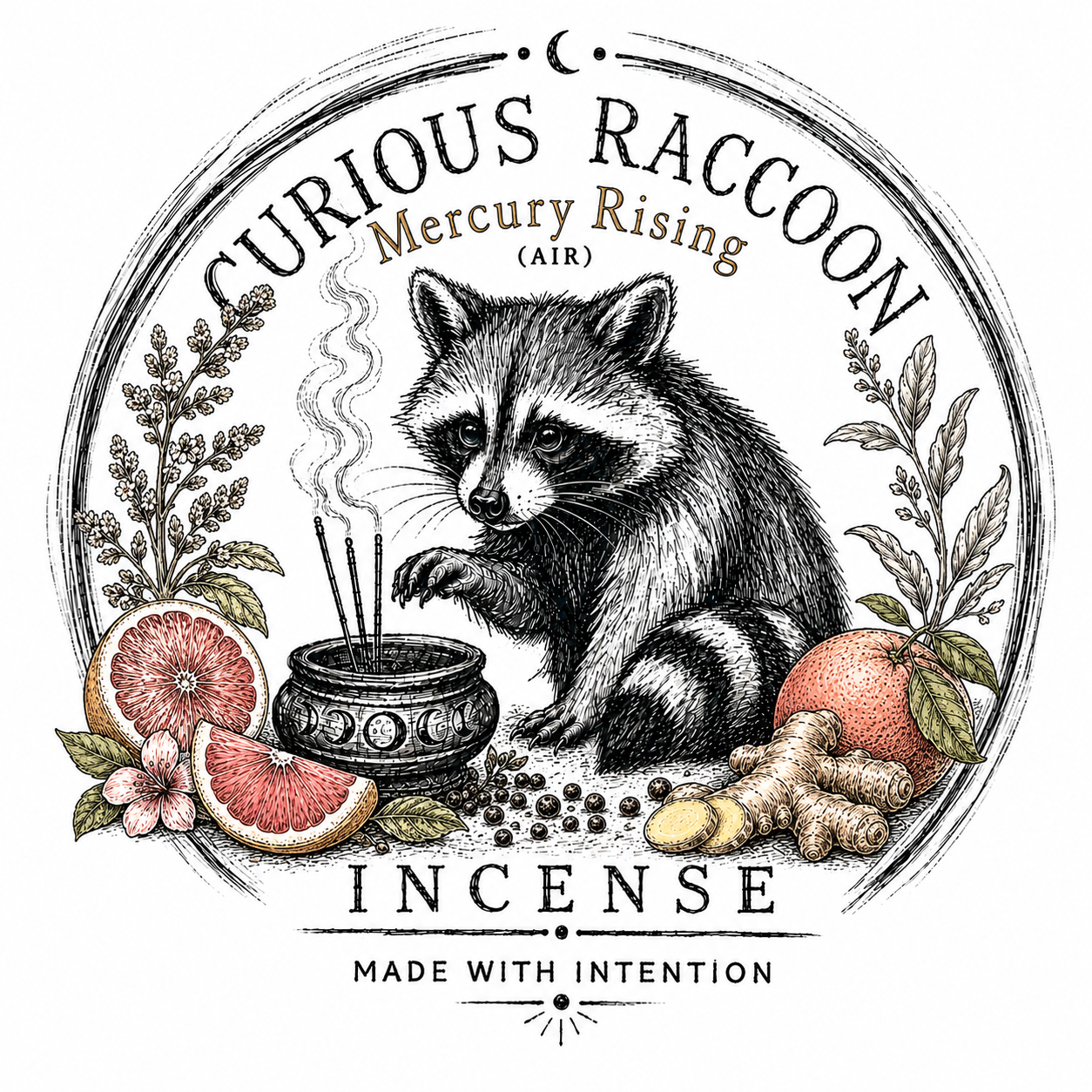Curious Raccoon Incense