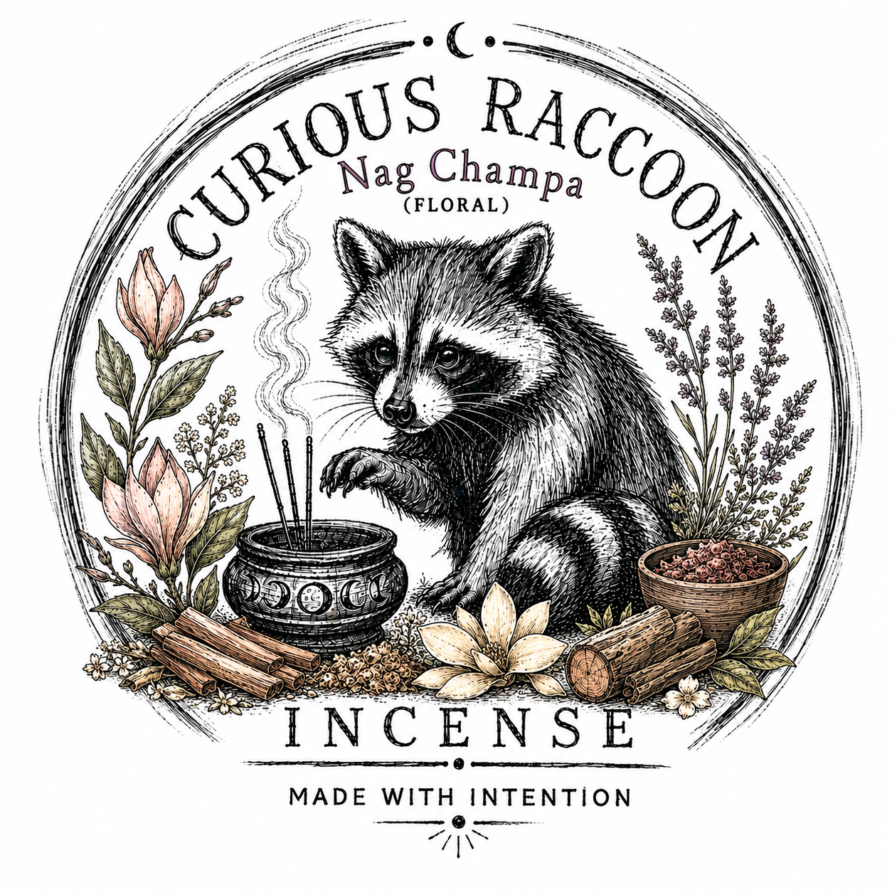 Curious Raccoon Incense