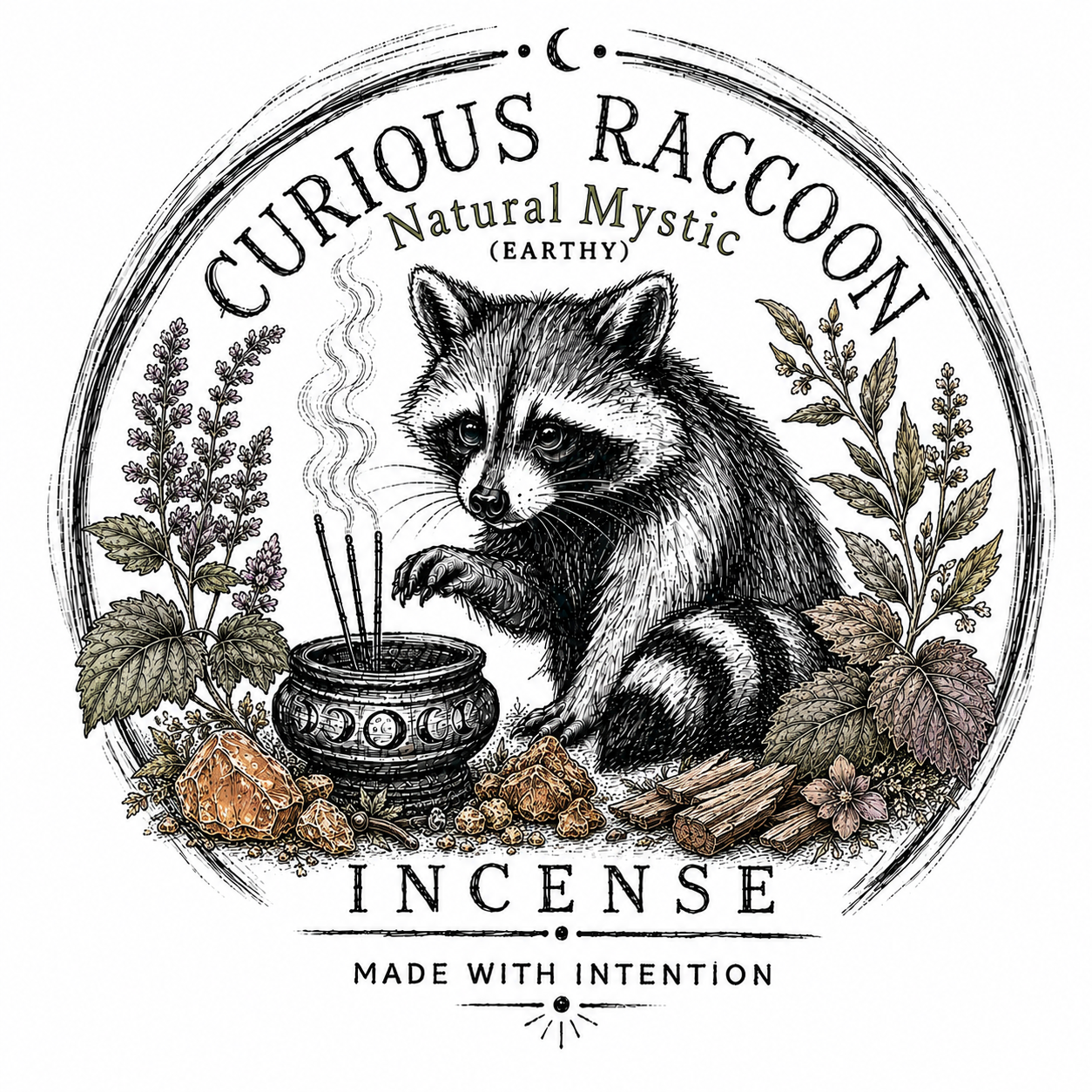 Curious Raccoon Incense