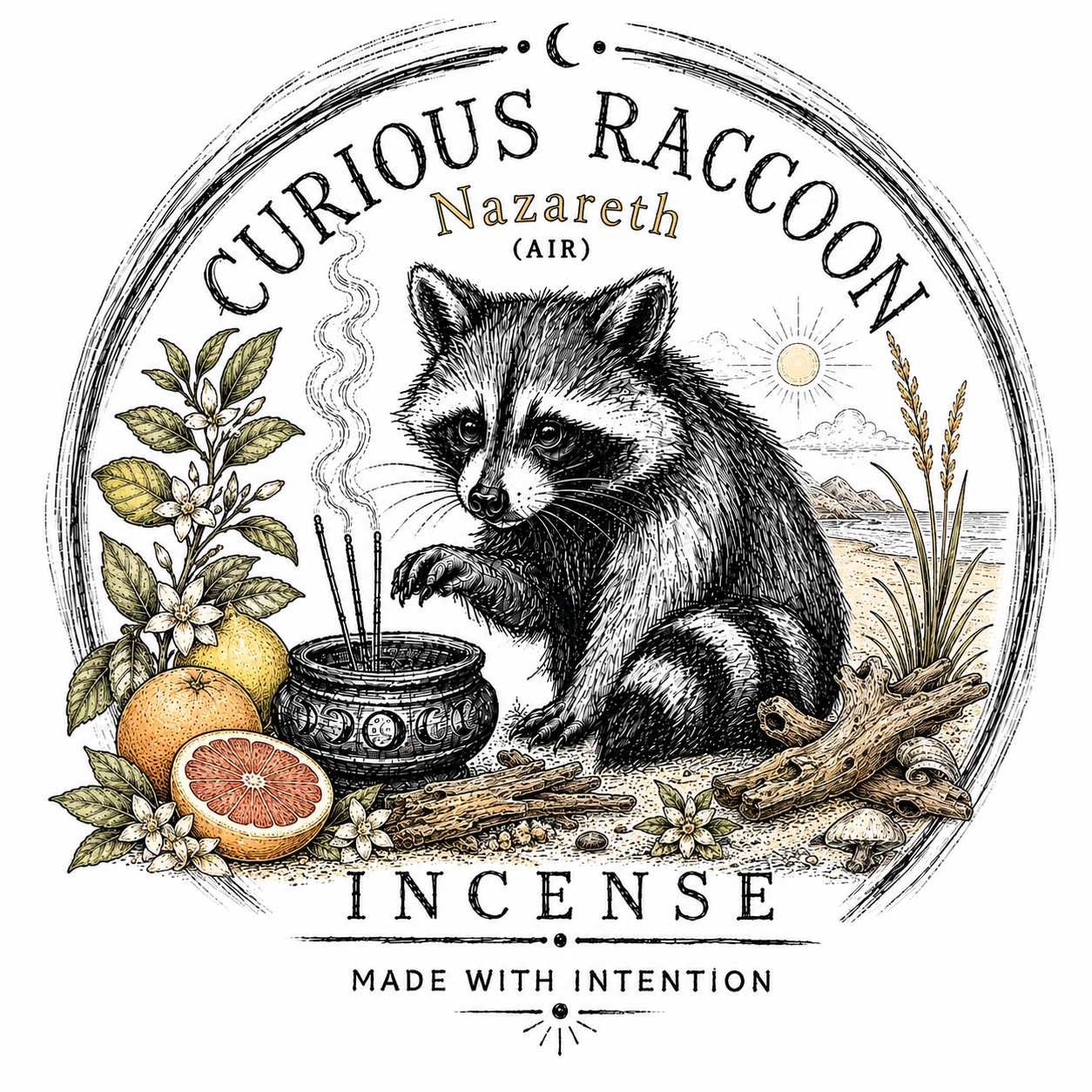 Curious Raccoon Incense