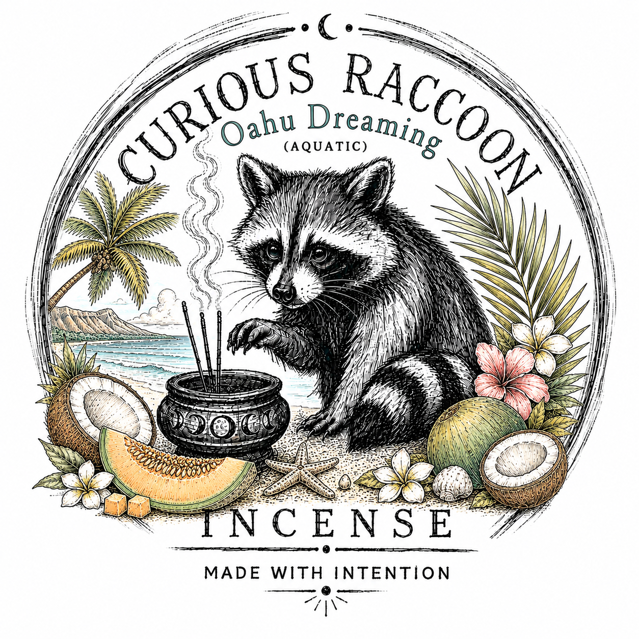 Curious Raccoon Incense