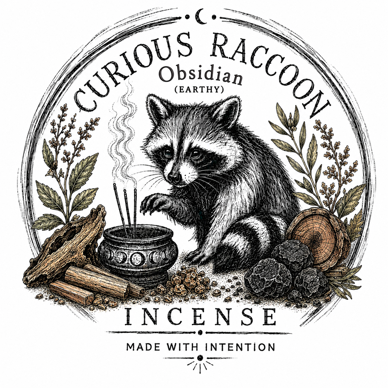 Curious Raccoon Incense
