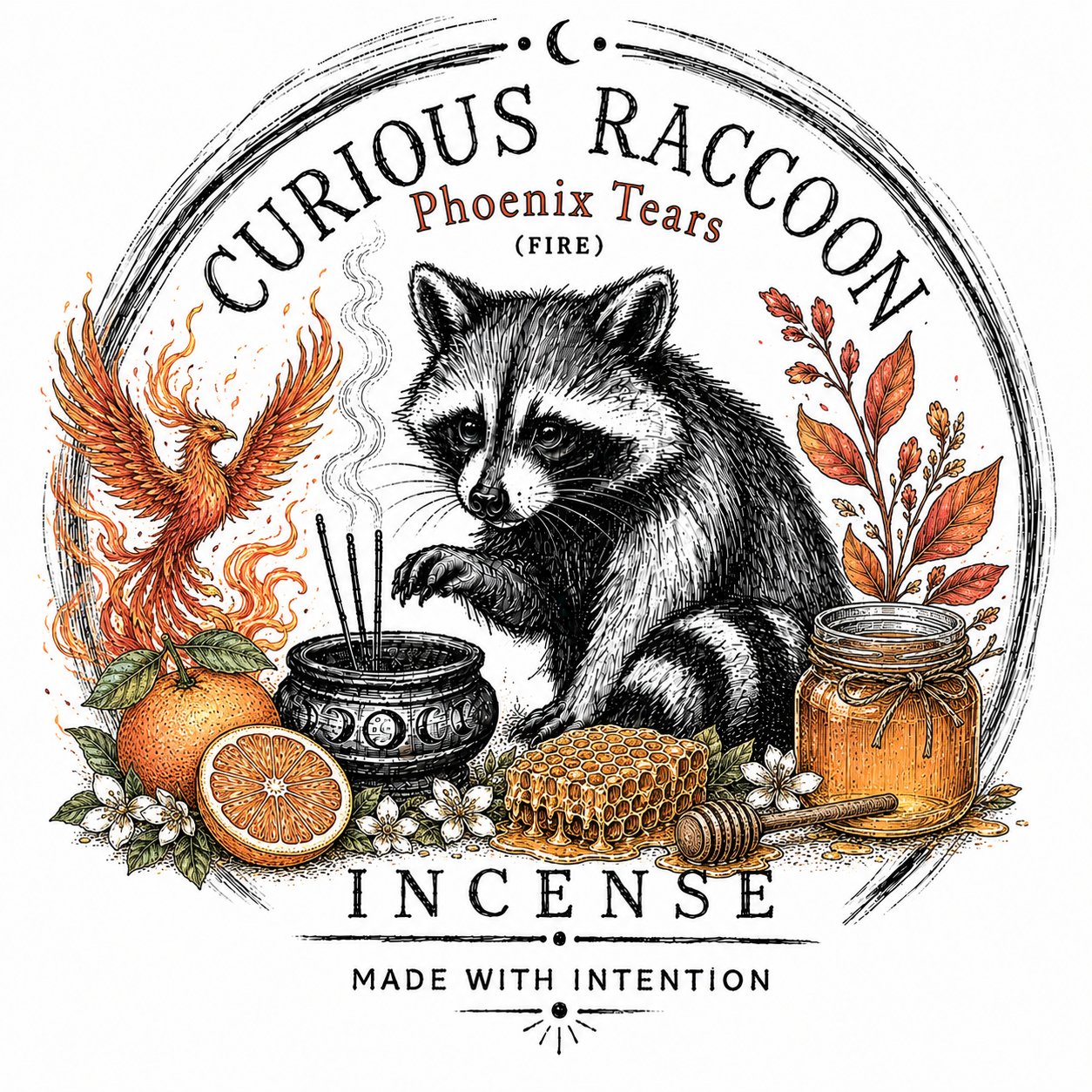 Curious Raccoon Incense