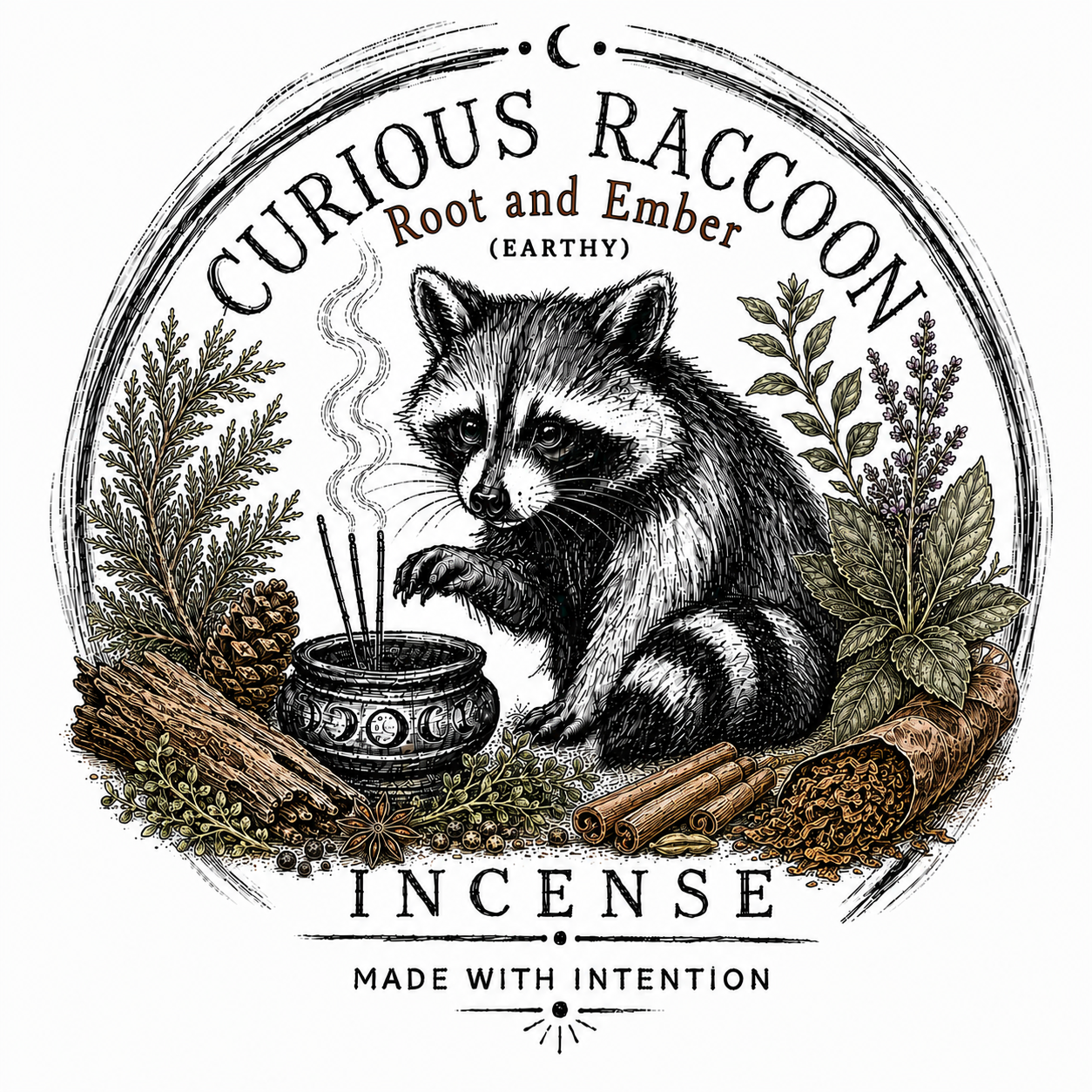Curious Raccoon Incense