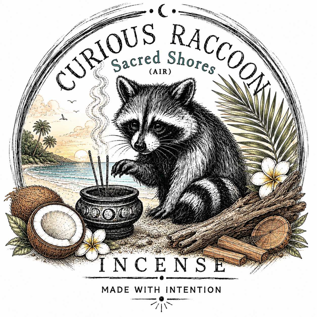 Curious Raccoon Incense