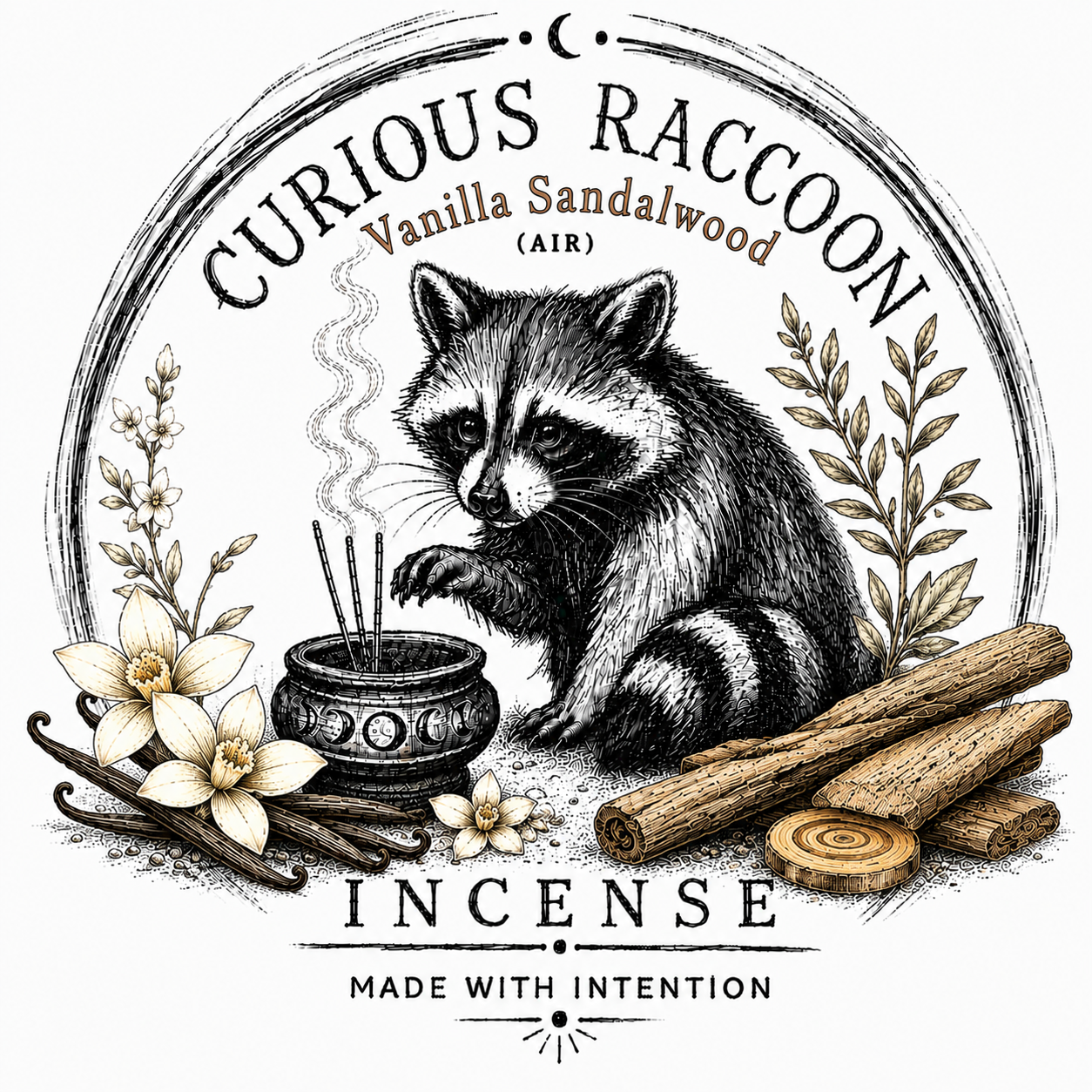 Curious Raccoon Incense