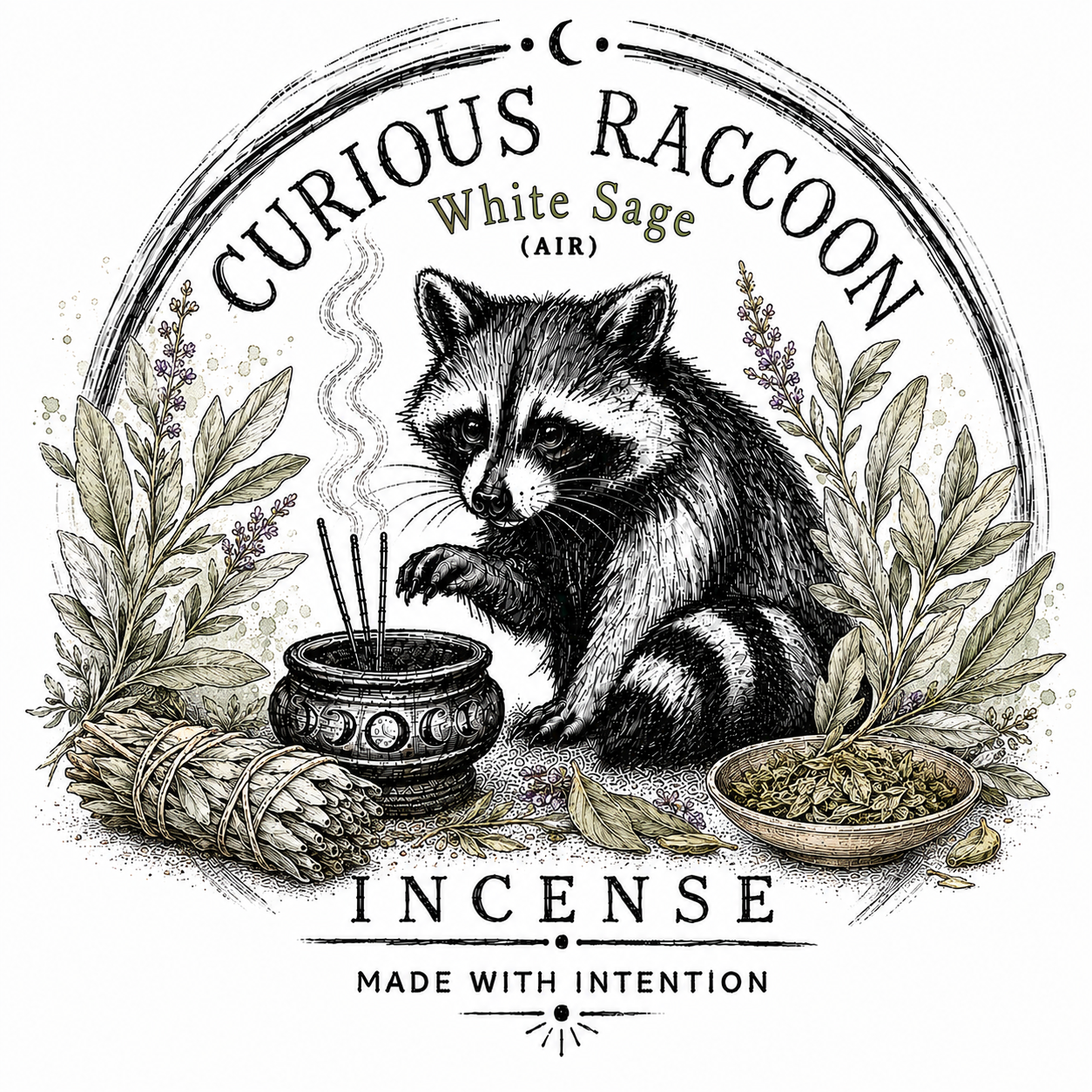 Curious Raccoon Incense