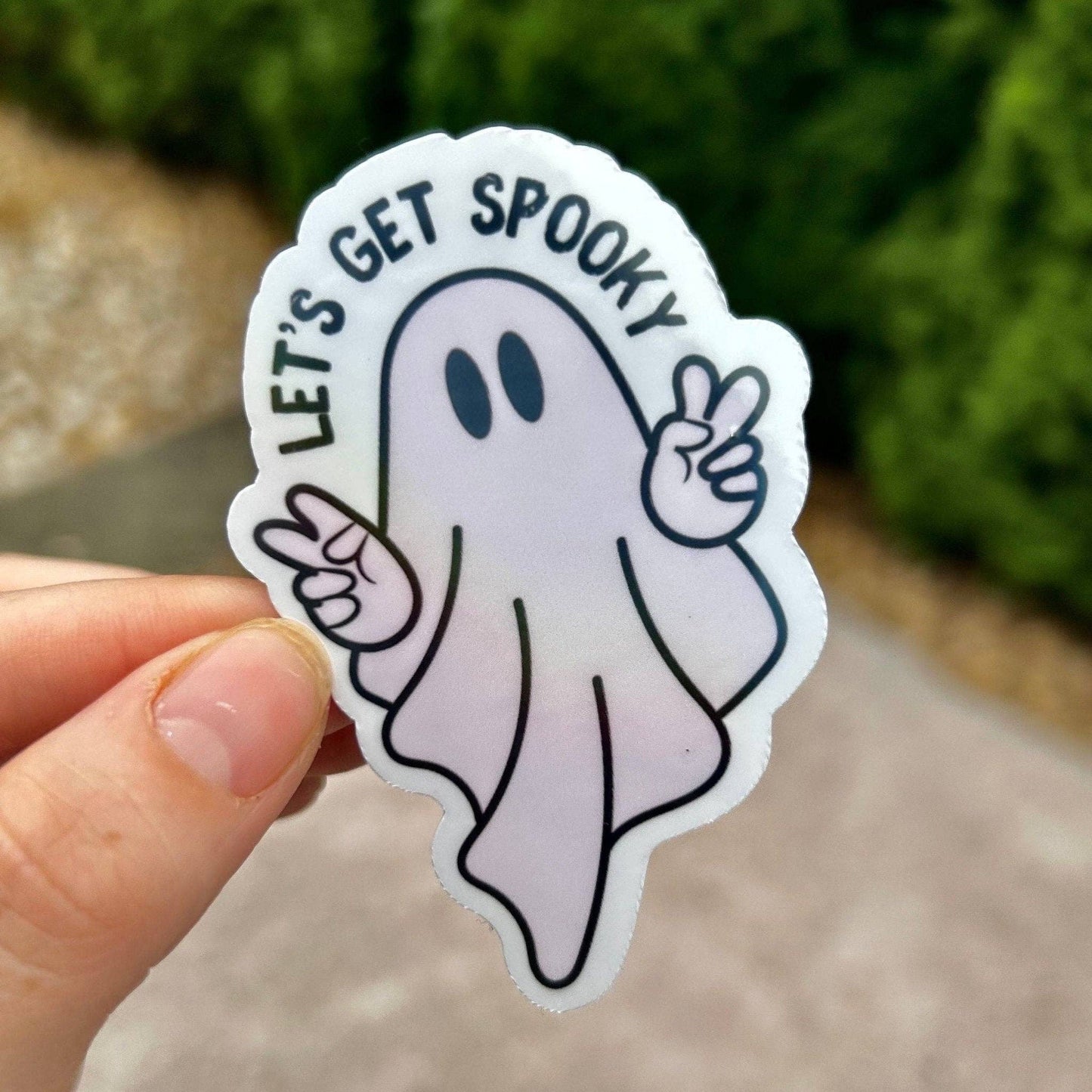 Let’s Get Spooky Ghost Sticker