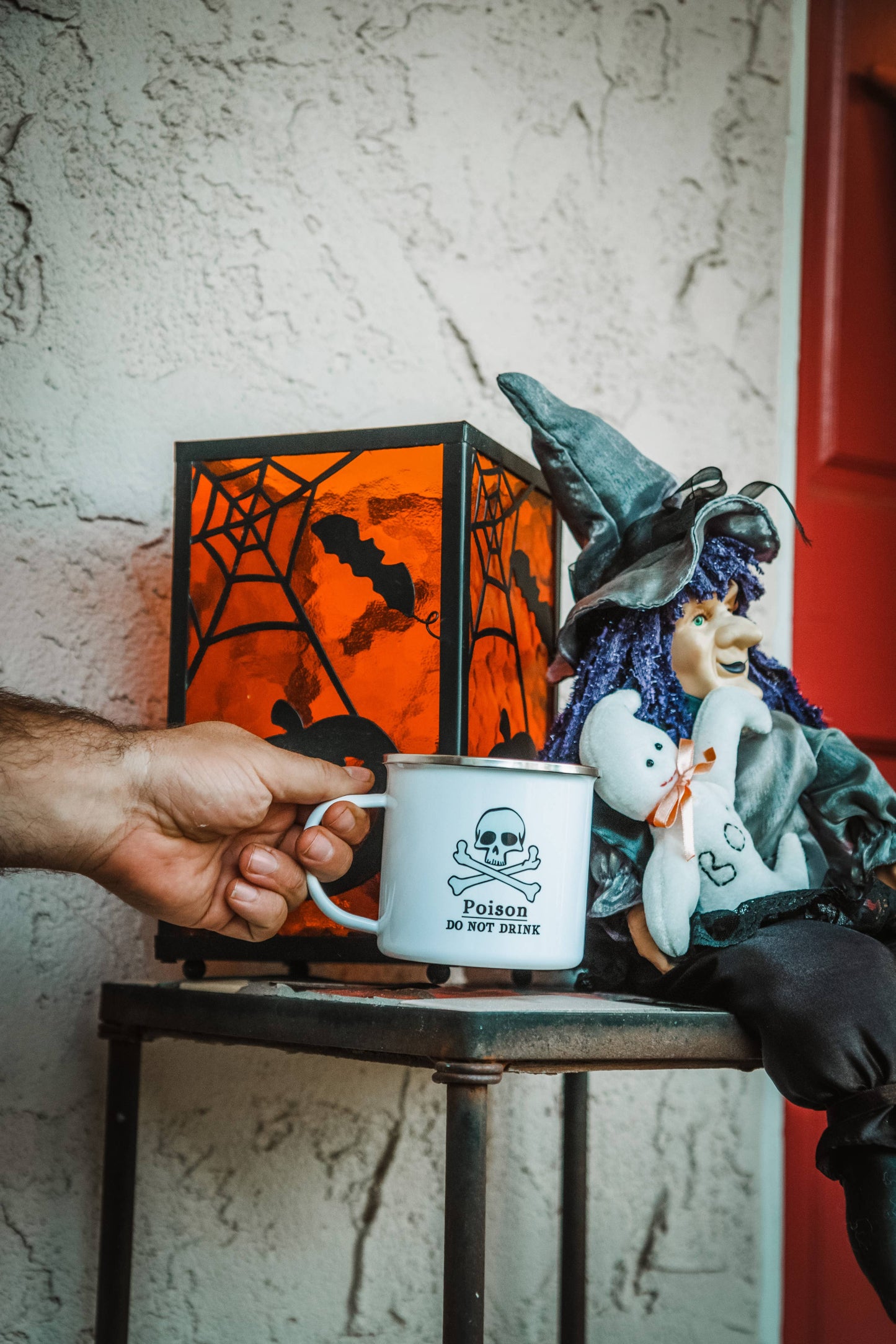 Poison Campfire Camping Mug, Halloween Skeleton Gifts