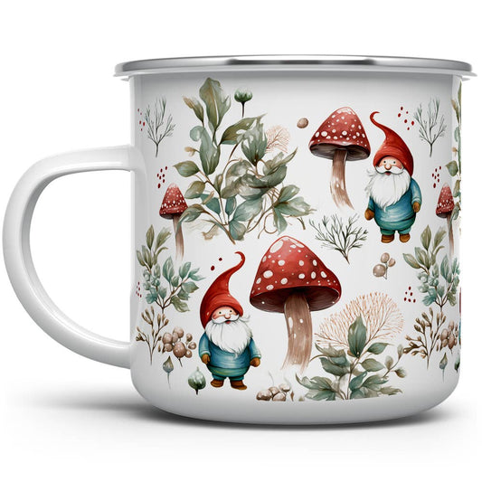 Cottagecore Woodland Mushroom Gnome Camp Mug, Holiday Gifts