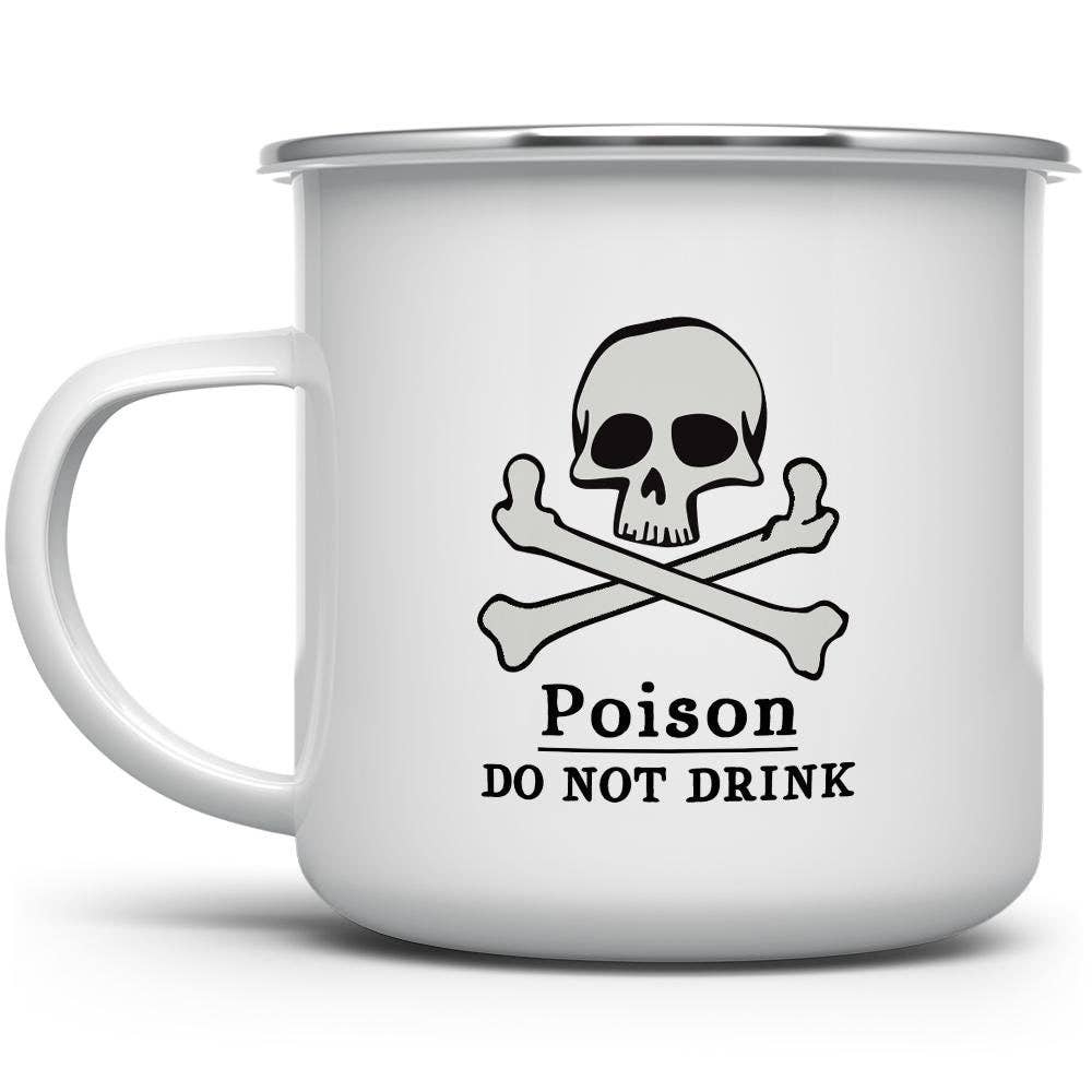 Poison Campfire Camping Mug, Halloween Skeleton Gifts