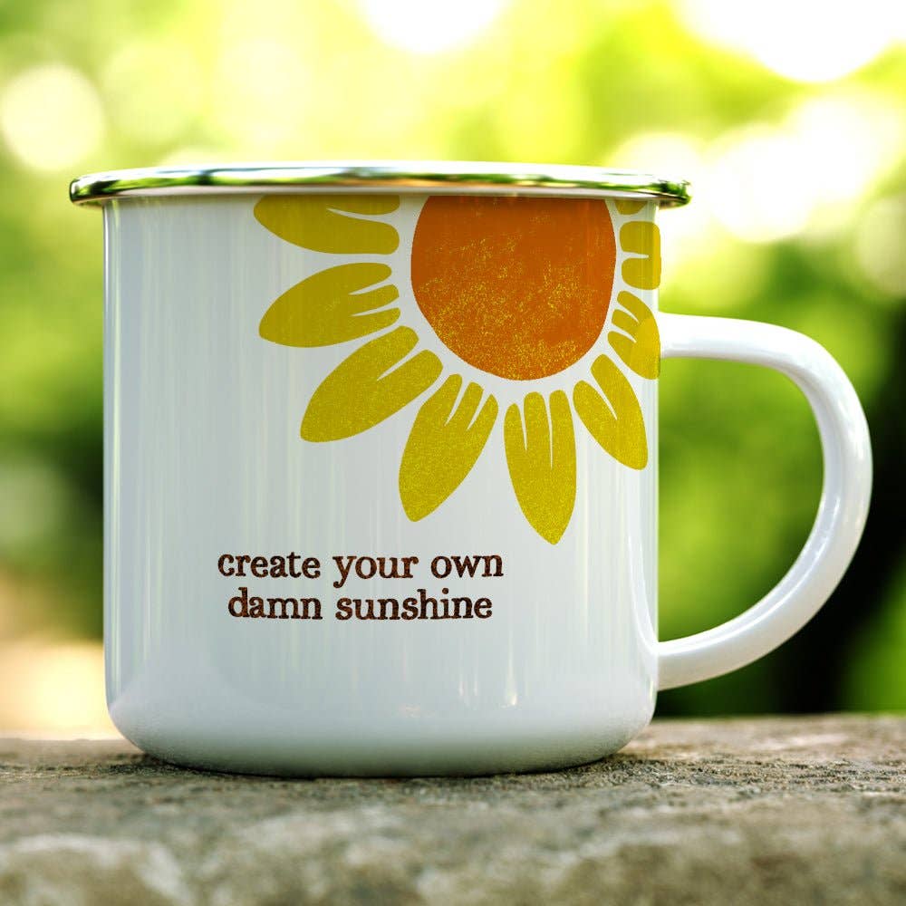 Create Your Own Damn Sunshine Campfire Camping Mug