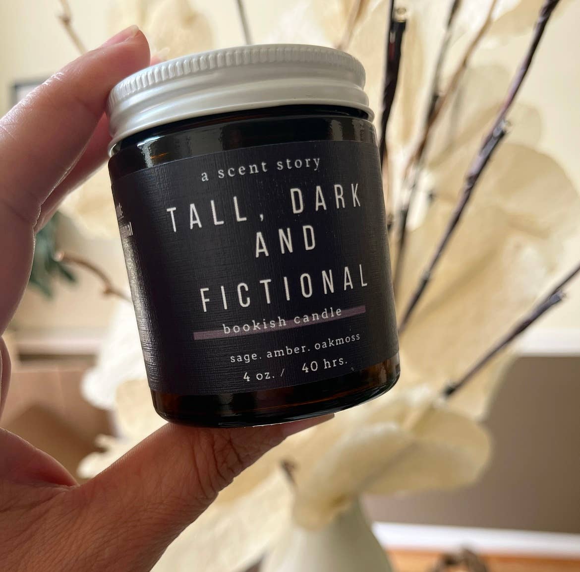 Tall, Dark & Fictional | Bookish Candle